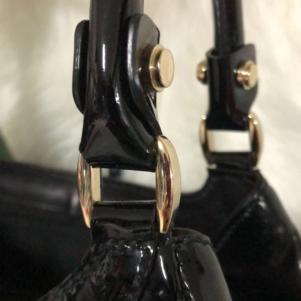 GUCCI ABBEY BLACK PATENT LEATHER - Picture 4 of 15